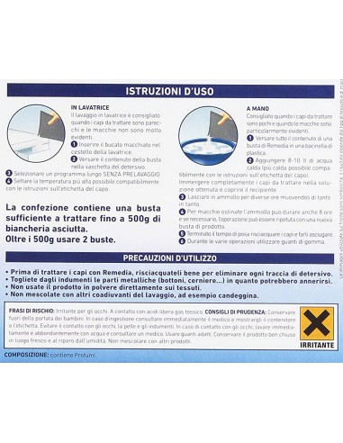 Remedia Grey Polvere - 200g - Rimedia Agli Errori Di Bucato
